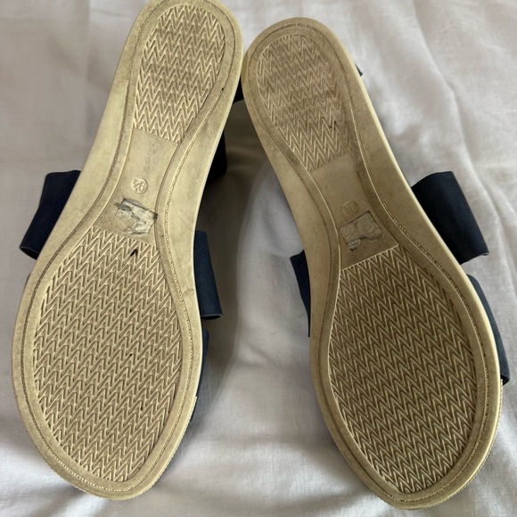 EILEEN FISHER Sandals 9.5 Gladiator Tumbled Nubuck Leather Sneaker Shoes Blue - Picture 7 of 9